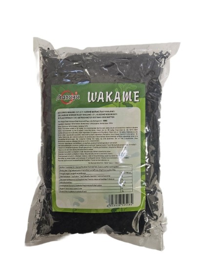 Mořské řasy Wakame sušené, sekané, 500g