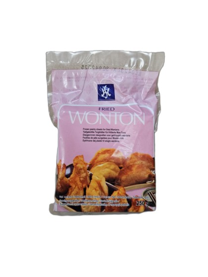 Těsto plátky Wonton na smažení HS mražené 250g