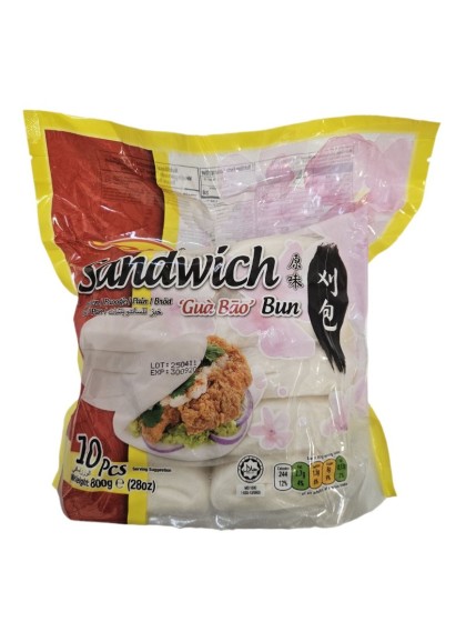 Bochánky Gua Bao buns (10x80g) mraž. 800g