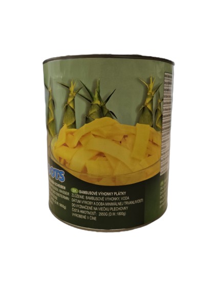 Bambusové výhonky plátky 2950g