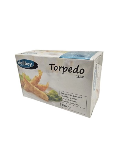 Krevety Torpedo 16/20, obalované v Panko 800g