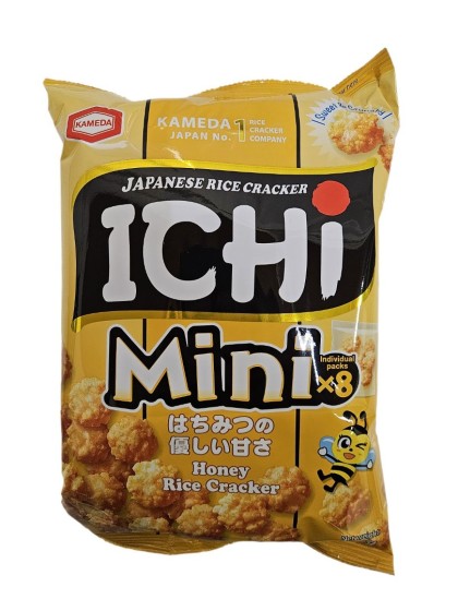 Rýžové Krekry Shoyu s medem mini (8x15g) Kameda 120g