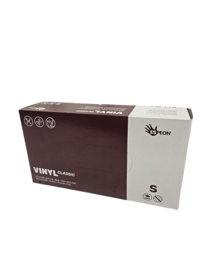 Vinylové rukavice Classic, nepudrované, bílé, velikost 